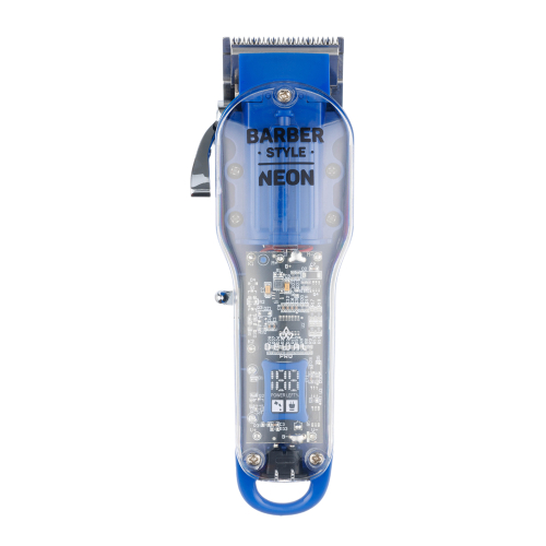 Машинка для стрижки  NEON BLUE, аккум\сет, 6000 об\мин, нож 45 мм, 0,8 - 2,0 мм, 6 нас DEWAL 03-081 Blue